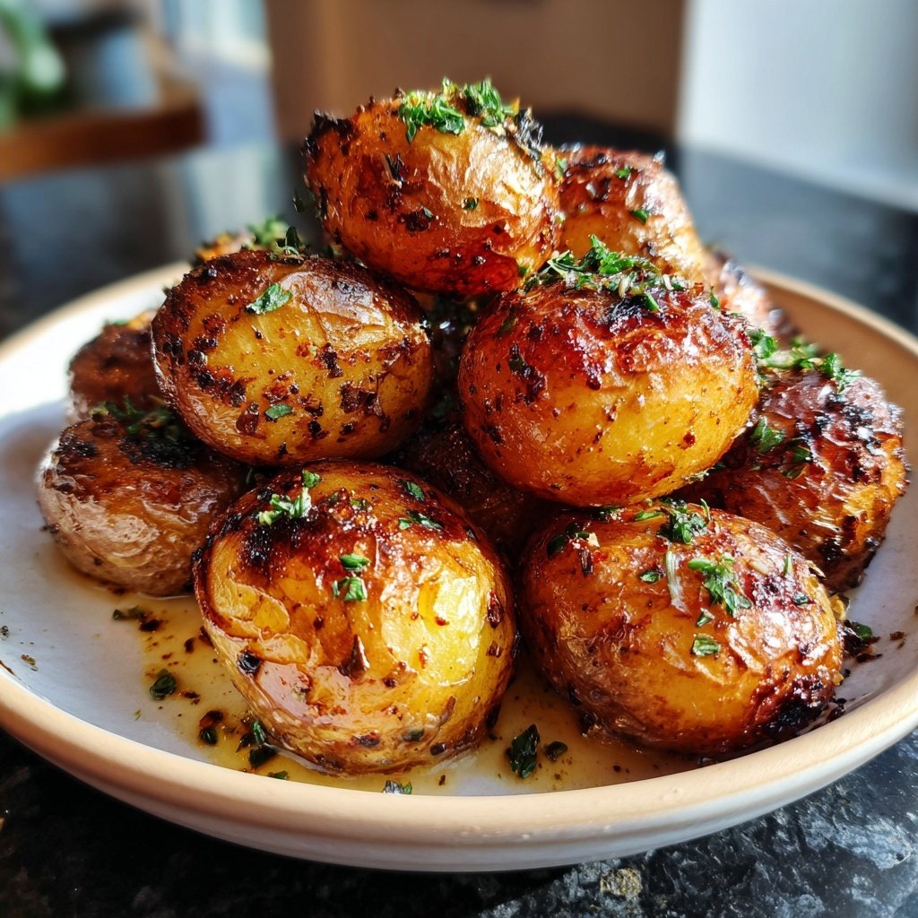 Roasted Baby Potatoes with Truffle Oil