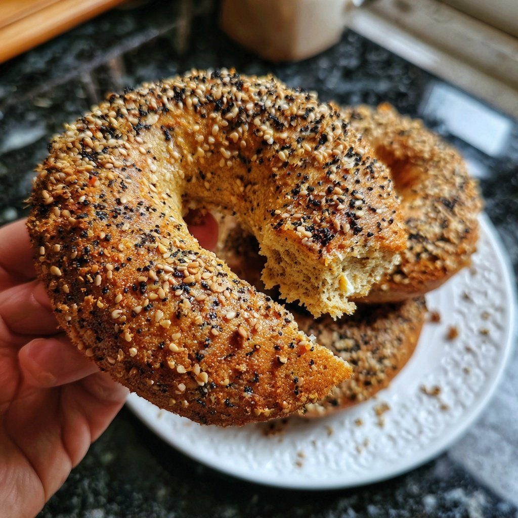 Protein Bagels With Psyllium Husk