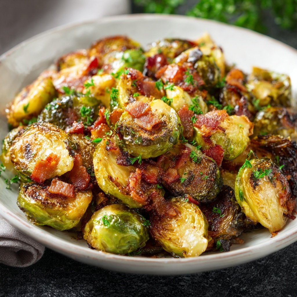 Roasted Brussels Sprouts With Bacon