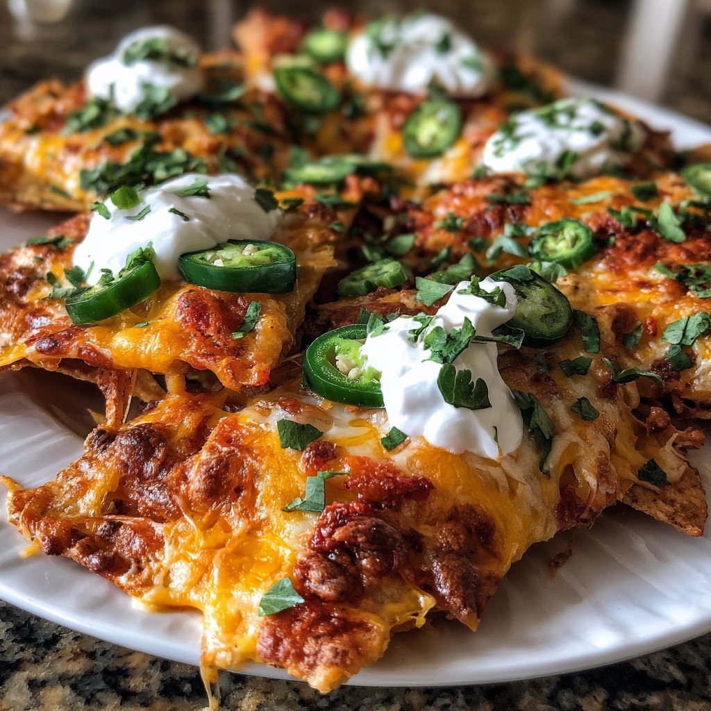 Oven Baked Loaded Nachos