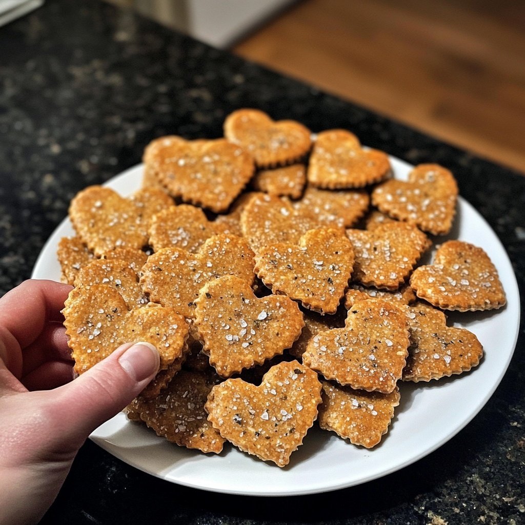 Valentines Snacks Heart Shaped Crackers