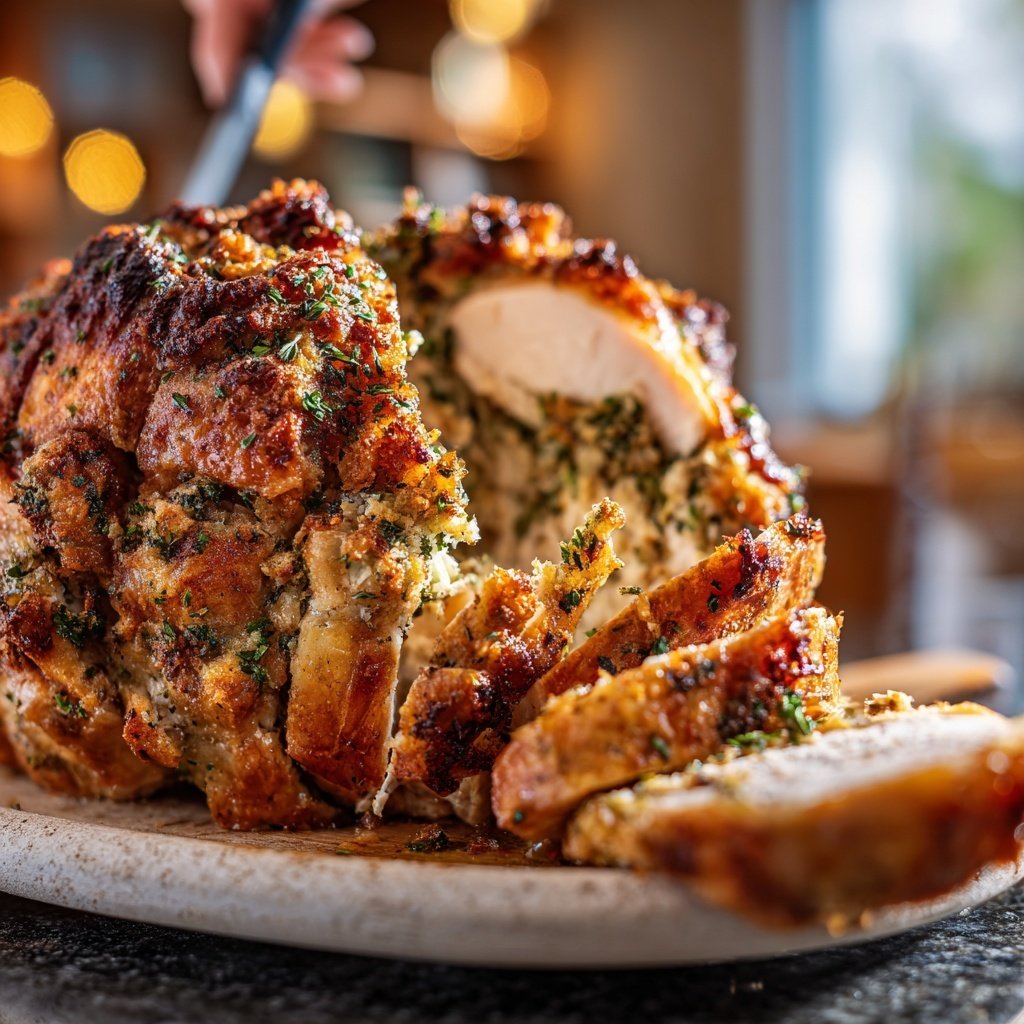 Seasonal & Festive Thanksgiving Herb Stuffed Turkey