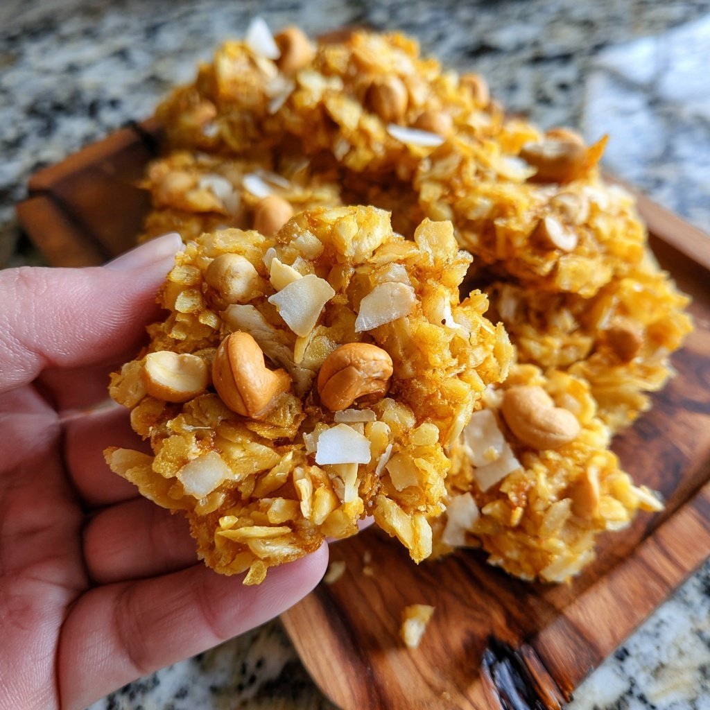 Healthy Cashew Coconut Snack Clusters