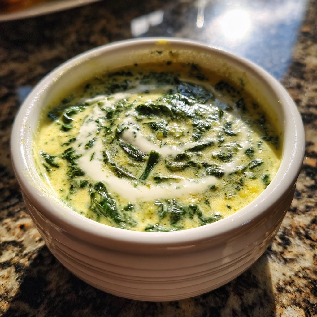 Creamy Lemon Spinach Soup
