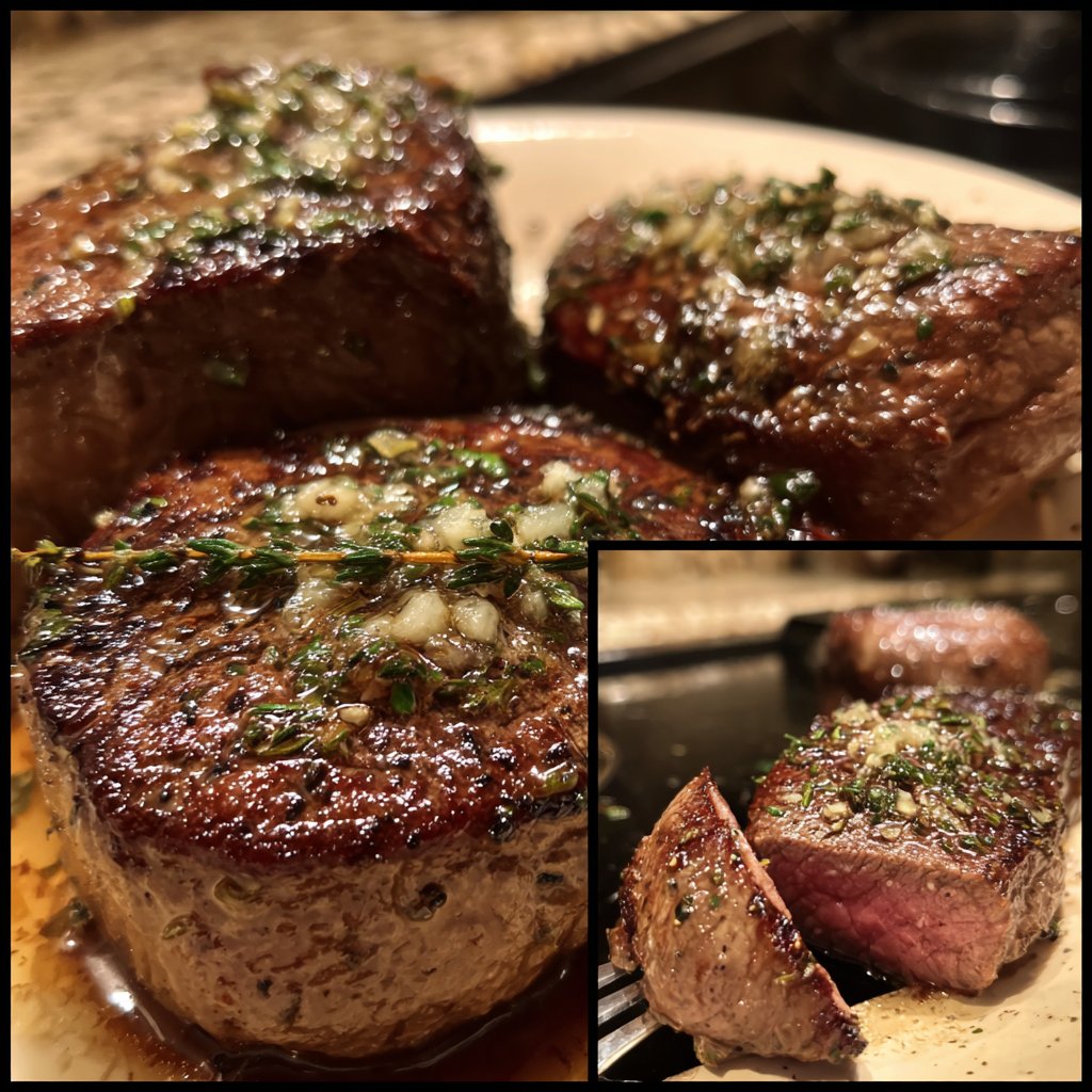 Filet Mignon with Garlic Butter
