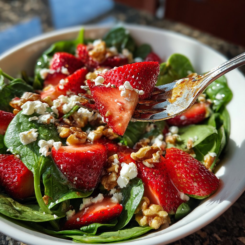Fresh Strawberry Spinach Salad
