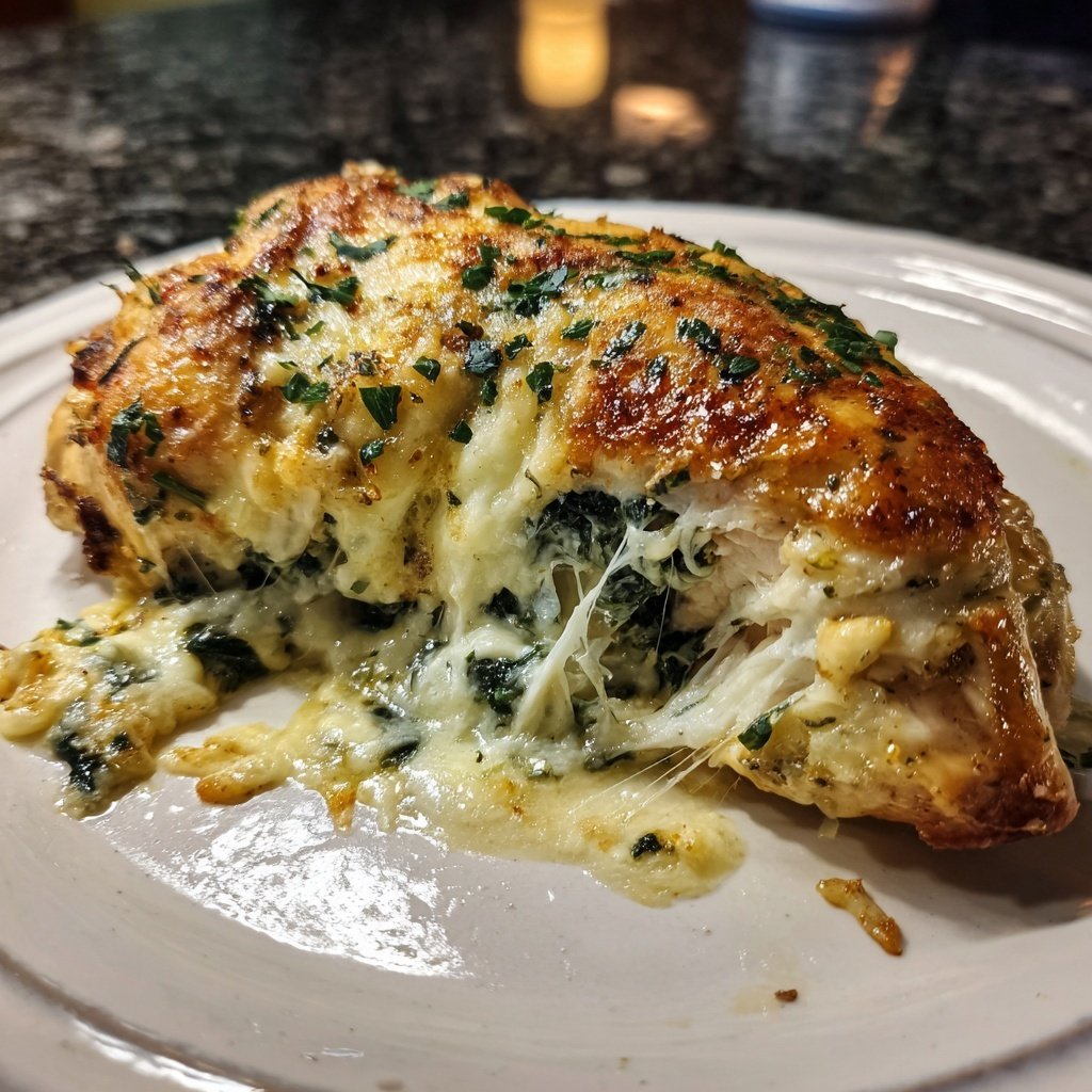 Spinach Artichoke Stuffed Chicken