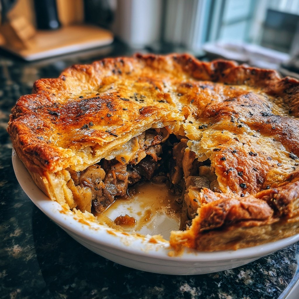 Comfort Food Beef and Mushroom Pot Pie